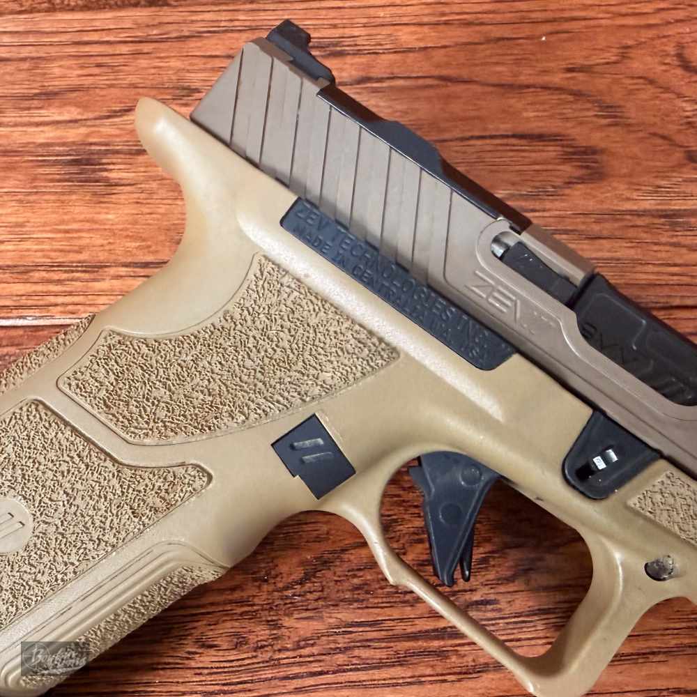 Optic Ready ZEV Technologies OZ9C Compact with Full Size X-Grip 9mm FDE -img-7