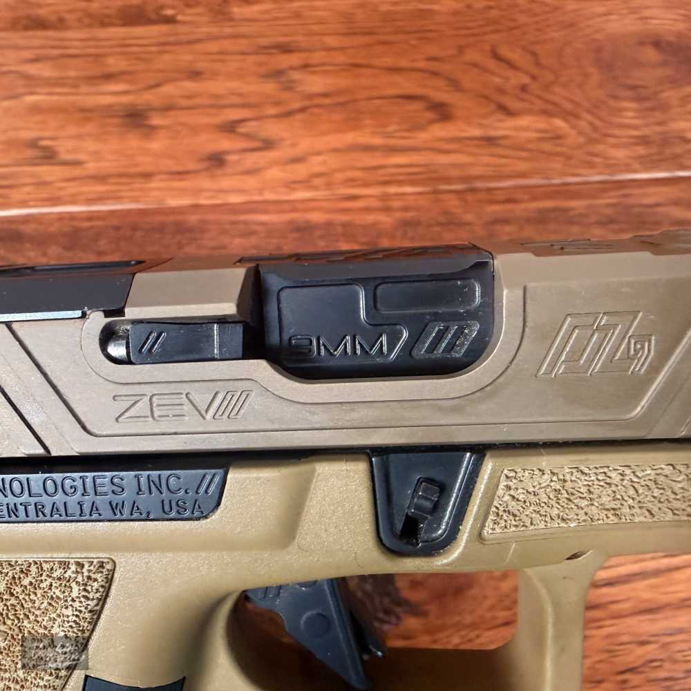 Optic Ready ZEV Technologies OZ9C Compact with Full Size X-Grip 9mm FDE -img-11