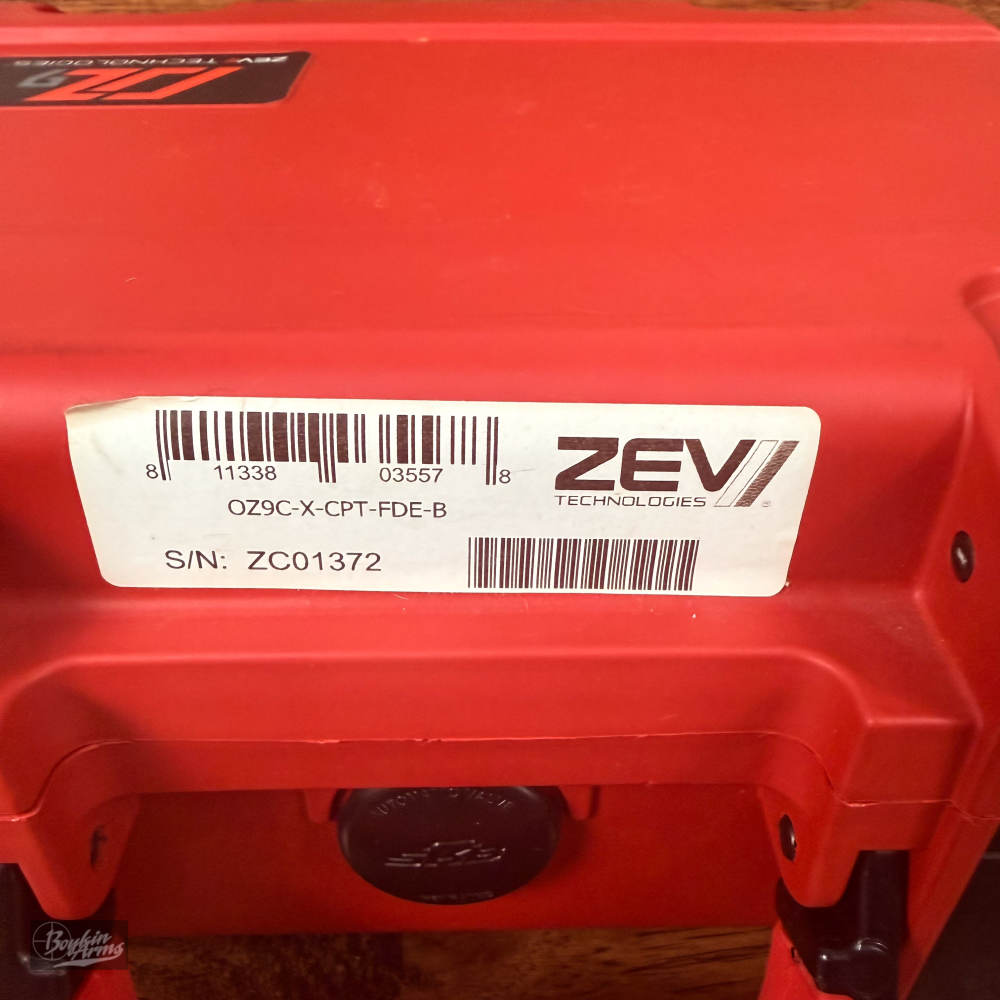 Optic Ready ZEV Technologies OZ9C Compact with Full Size X-Grip 9mm FDE -img-22