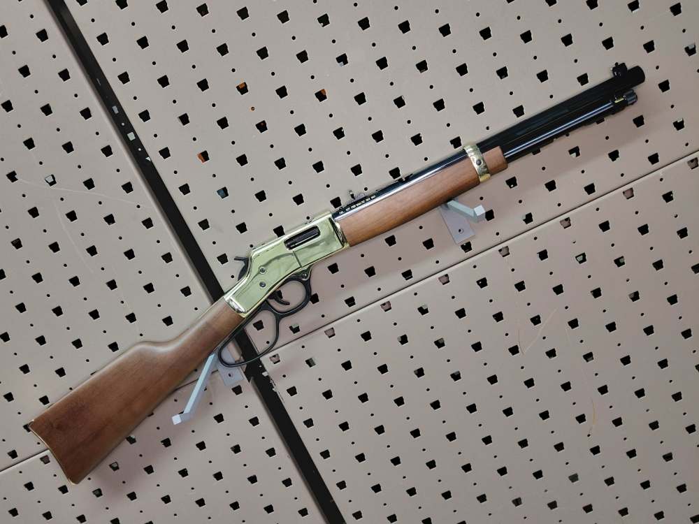 Henry Big Boy Classic Brass Rifle & Carbine .327 Fed Magnum/.32 H&R Mag 16"-img-1