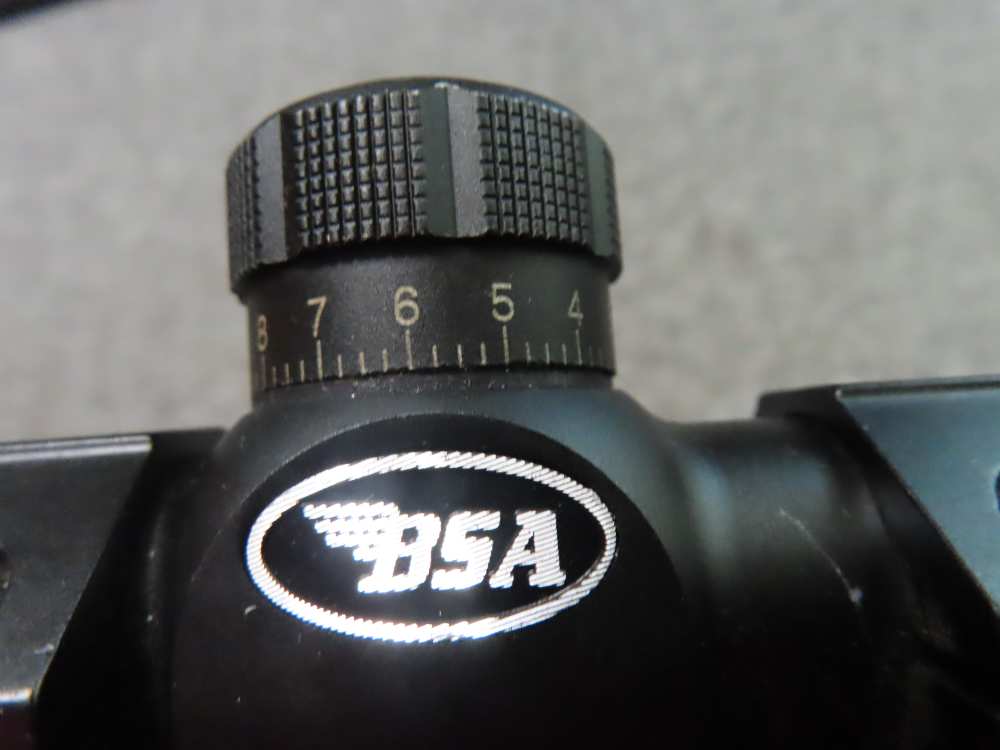 BSA TW 4x30 RIFLE SCOPE WITH BASE FOR RAIL MOUNT, CLEAR OPTICS-img-6