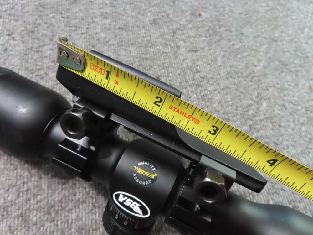 BSA TW 4x30 RIFLE SCOPE WITH BASE FOR RAIL MOUNT, CLEAR OPTICS-img-11