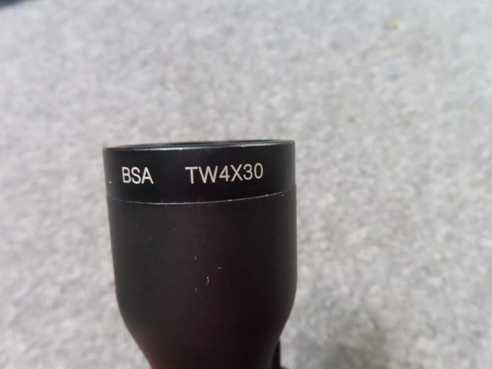 BSA TW 4x30 RIFLE SCOPE WITH BASE FOR RAIL MOUNT, CLEAR OPTICS-img-9