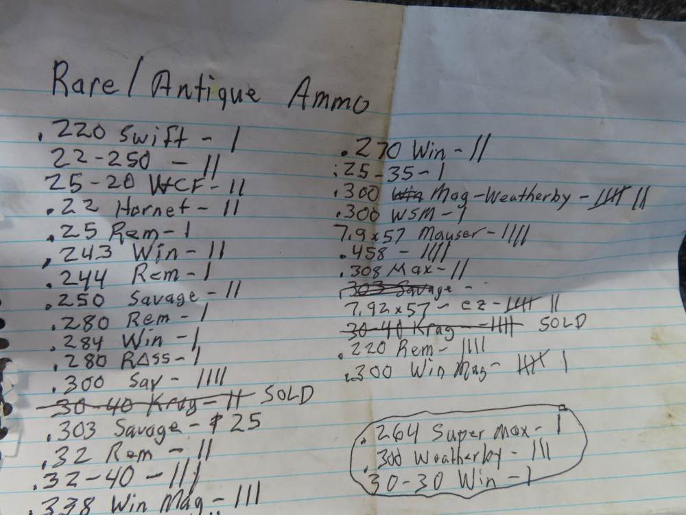120 ROUNDS OF COLLECTABLE AND OBSOLETE RIFLE AMMO, BAGGED & TAGGED-img-1