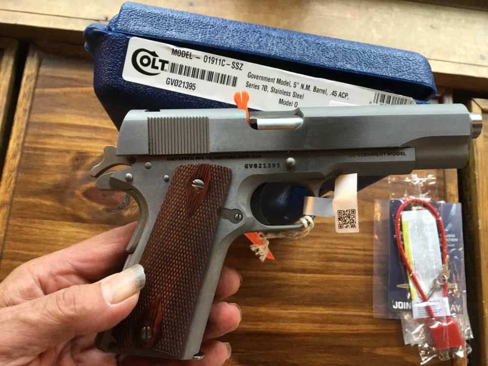 Colt 1911C-SSZ Gov. 5” Stainless Series 70 45 ACP NO ROLE MARKS-img-3