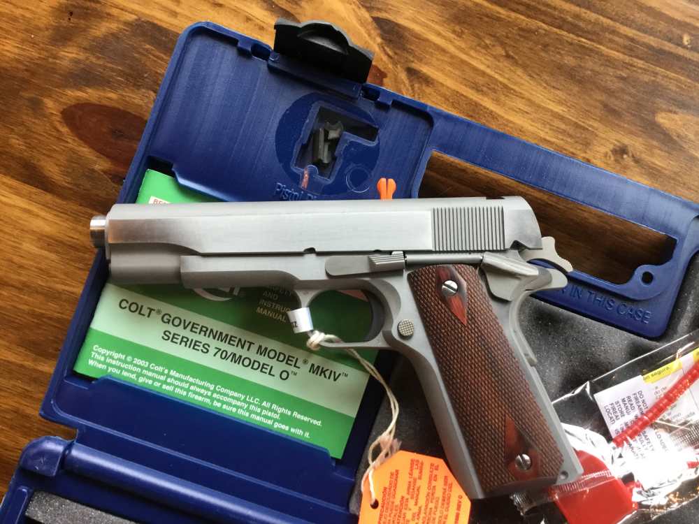 Colt 1911C-SSZ Gov. 5” Stainless Series 70 45 ACP NO ROLE MARKS-img-1