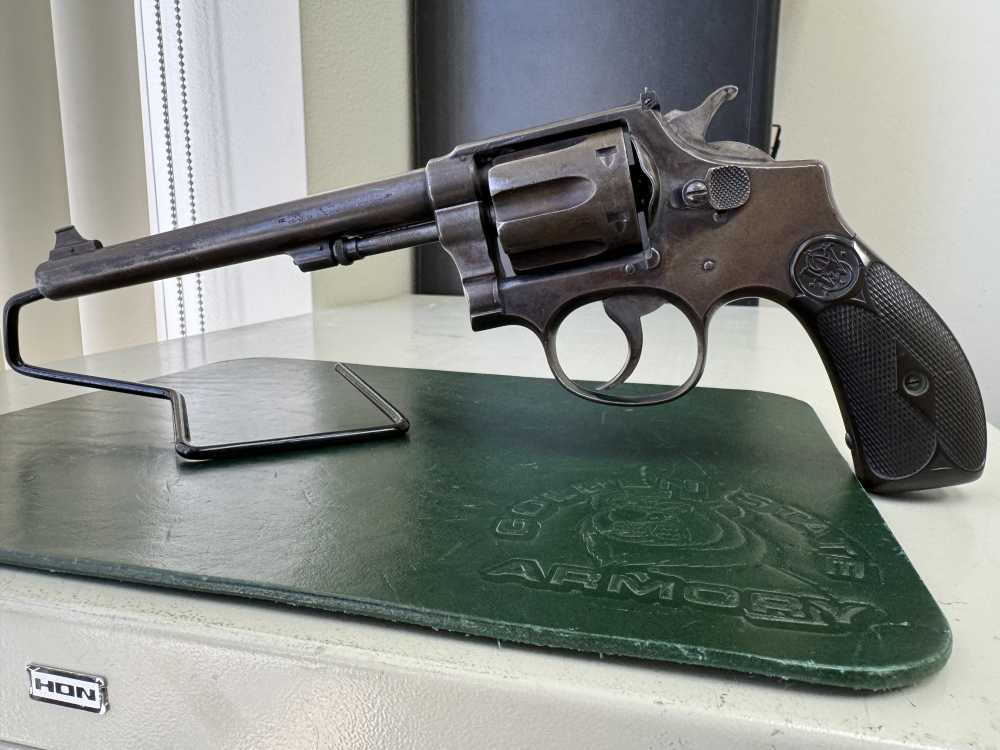 SMITH & WESSON 1902 REVOLVER .38SPL. 6 1/2" BARREL NO RESERVE-img-0