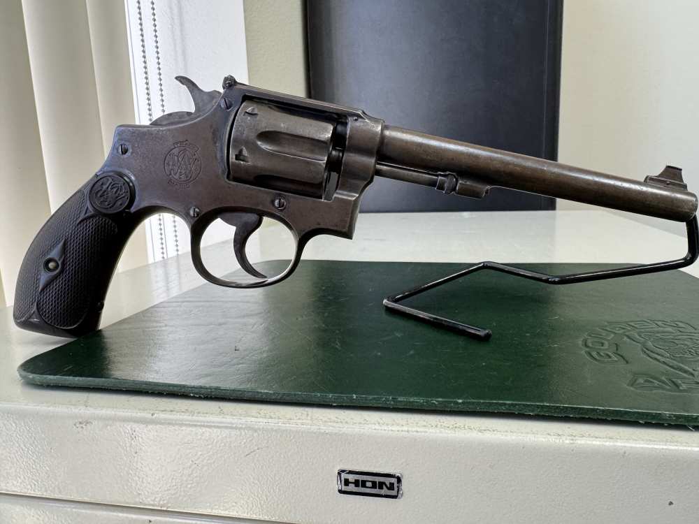 SMITH & WESSON 1902 REVOLVER .38SPL. 6 1/2" BARREL NO RESERVE-img-6