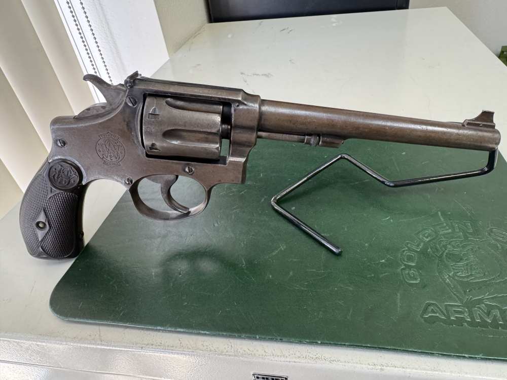 SMITH & WESSON 1902 REVOLVER .38SPL. 6 1/2" BARREL NO RESERVE-img-7