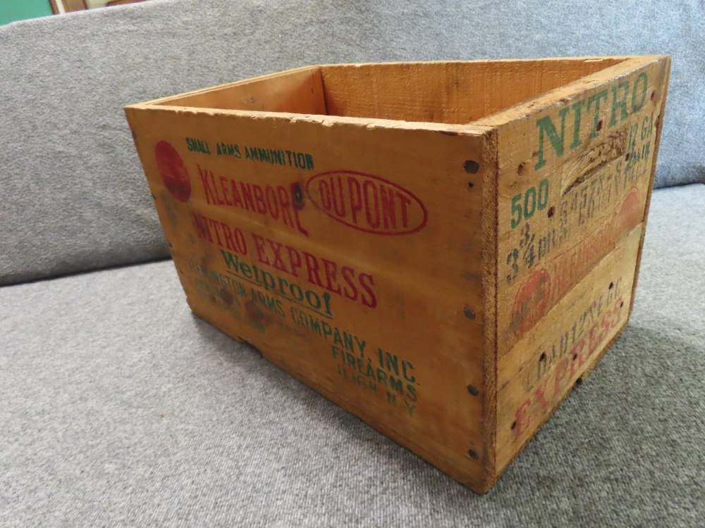 VINTAGE REMINGTON WOOD AMMO BOX-HELD 500 ROUNDS OF 12 GAUGE SHOTGUN SHELLS-img-10