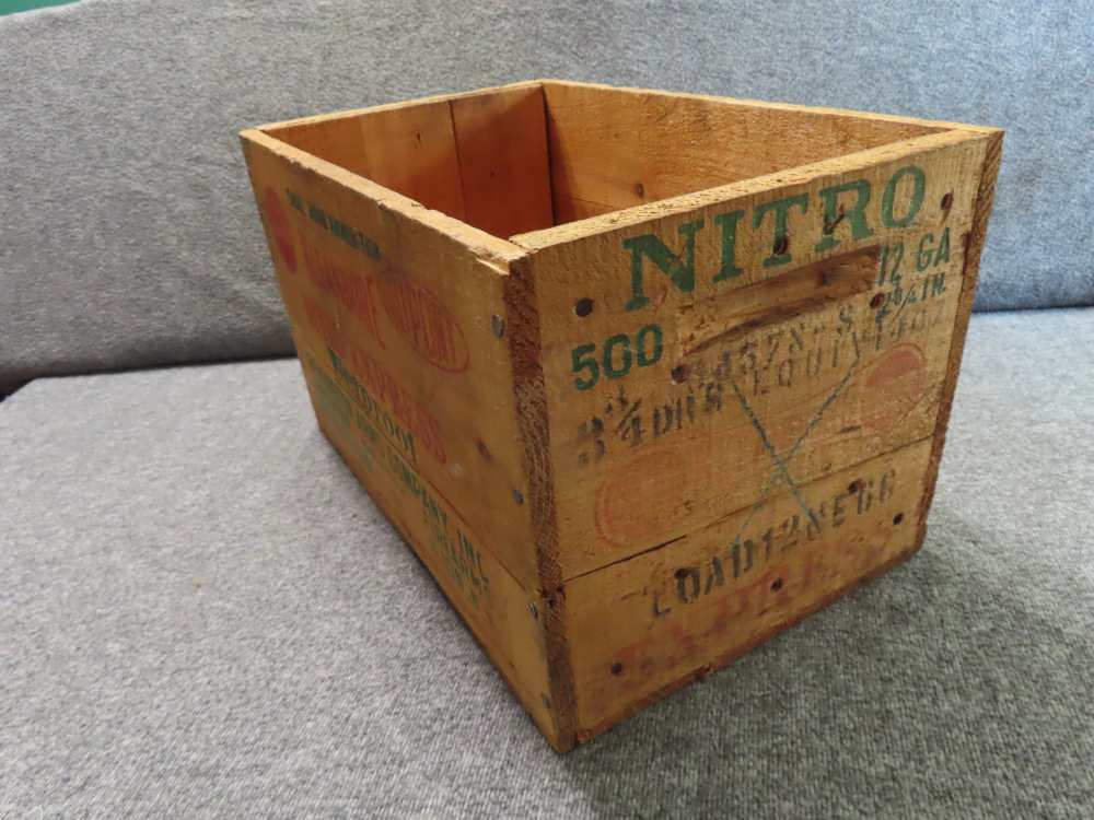 VINTAGE REMINGTON WOOD AMMO BOX-HELD 500 ROUNDS OF 12 GAUGE SHOTGUN SHELLS-img-9
