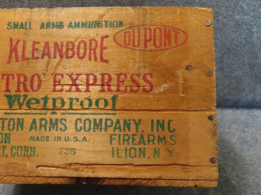 VINTAGE REMINGTON WOOD AMMO BOX-HELD 500 ROUNDS OF 12 GAUGE SHOTGUN SHELLS-img-3