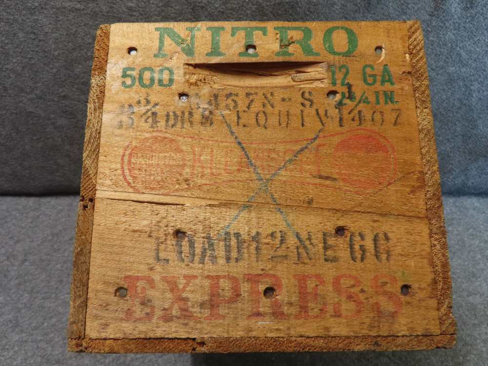 VINTAGE REMINGTON WOOD AMMO BOX-HELD 500 ROUNDS OF 12 GAUGE SHOTGUN SHELLS-img-4