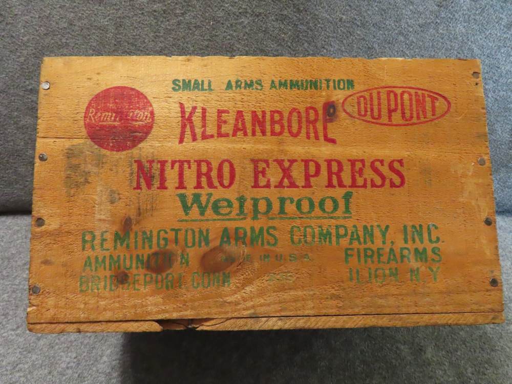 VINTAGE REMINGTON WOOD AMMO BOX-HELD 500 ROUNDS OF 12 GAUGE SHOTGUN SHELLS-img-5
