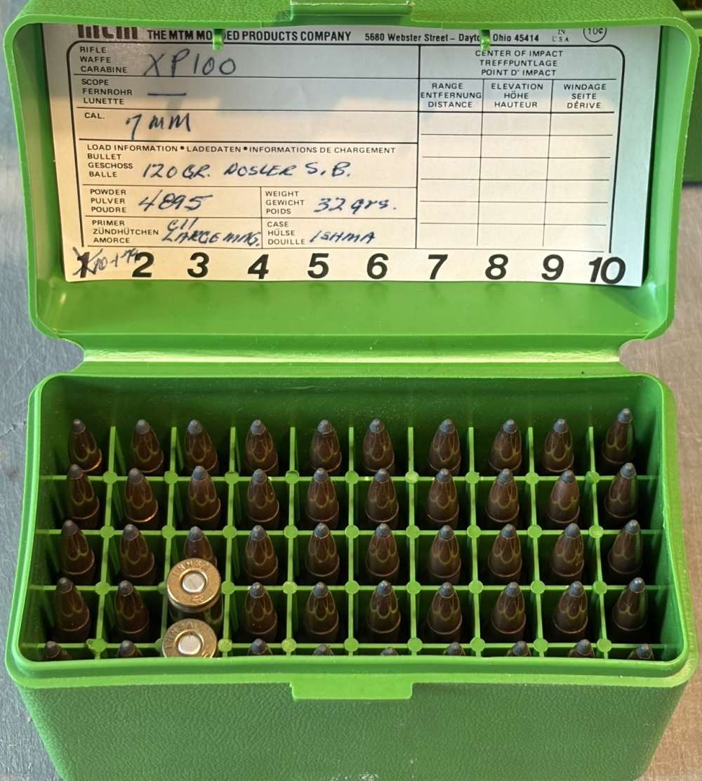 7mm IHMSA 120 gr SP Rifle Ammo 50 rds Nosler 4895 CCI 250 Reloads-img-1