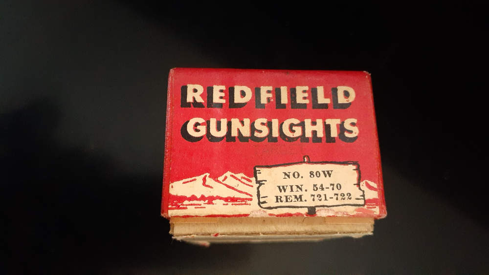 Vintage Redfield 80 WT Micrometer Receiver Peep Sight Winchester 54 70 Rem -img-1