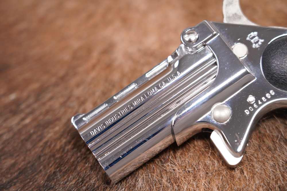 Davis Industries Model D38 .38 SPL 2 .75” Chrome Over Under Derringer -img-2