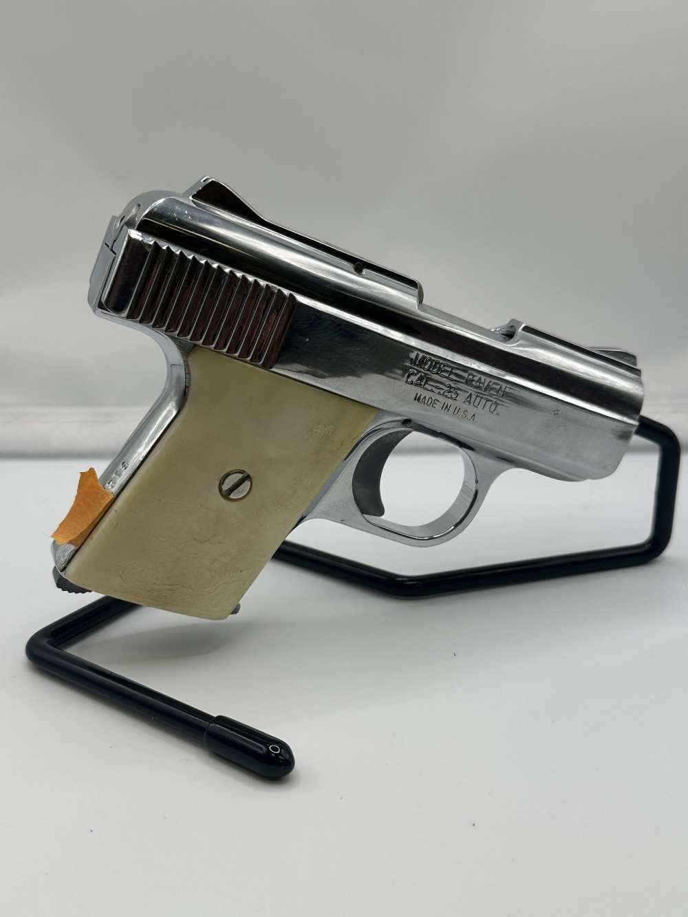 Phoenix Arms Raven .25 ACP Pocket Pistol – Chrome Finish –w/Holster-img-4