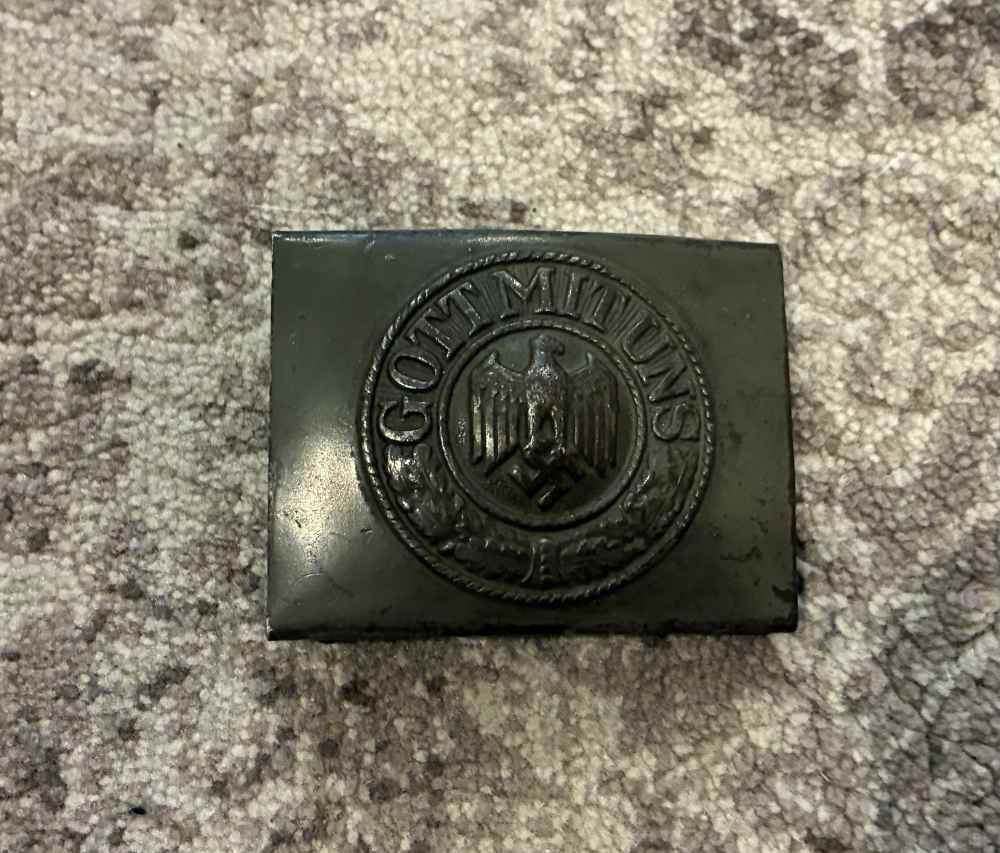 Original German WW2 D&C 1941 Heer Belt Buckle -img-0