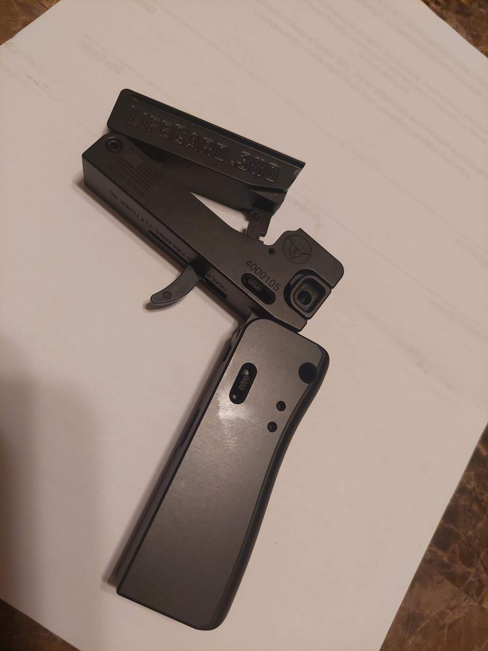 Single shot .380acp lifecard. Brand new. Never used-img-5