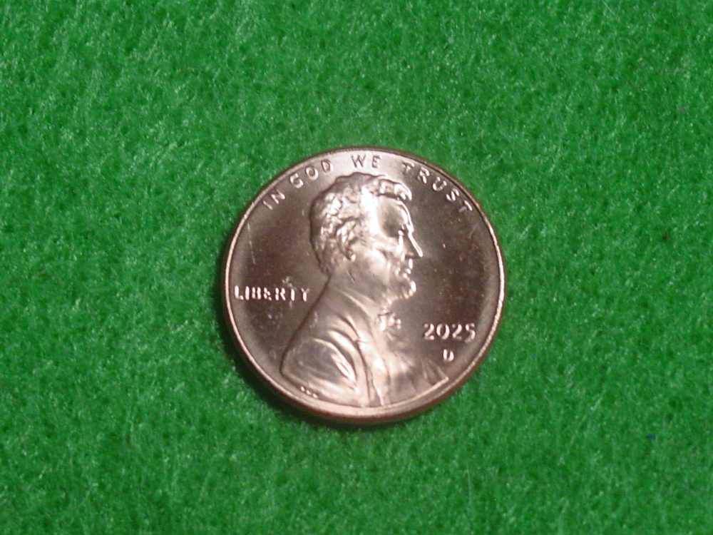 2025-D Lincoln Penny - Brilliant Uncirculated Last Year Cent! Denver Mint-img-0