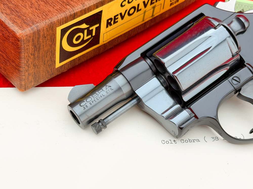 TIME CAPSULE 1971 Colt Cobra .38 S&W Special 2” Royal Blue 100% NOS-img-3