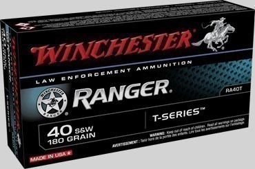200rds Winchester Ranger™ LE Talon RA40T .40 S&W 180 grains JHP T series-img-1