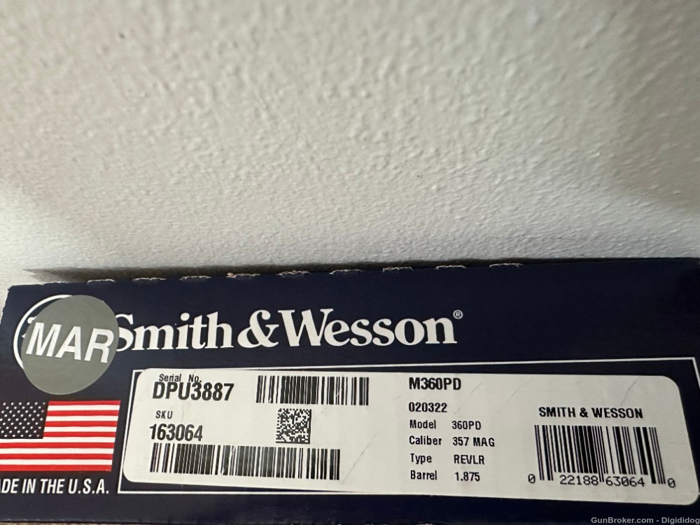 SMITH AND WESSON *360PD BLACK AIRLYTE TITANIUM CYLINDER* 1.875".357 MAG-img-19