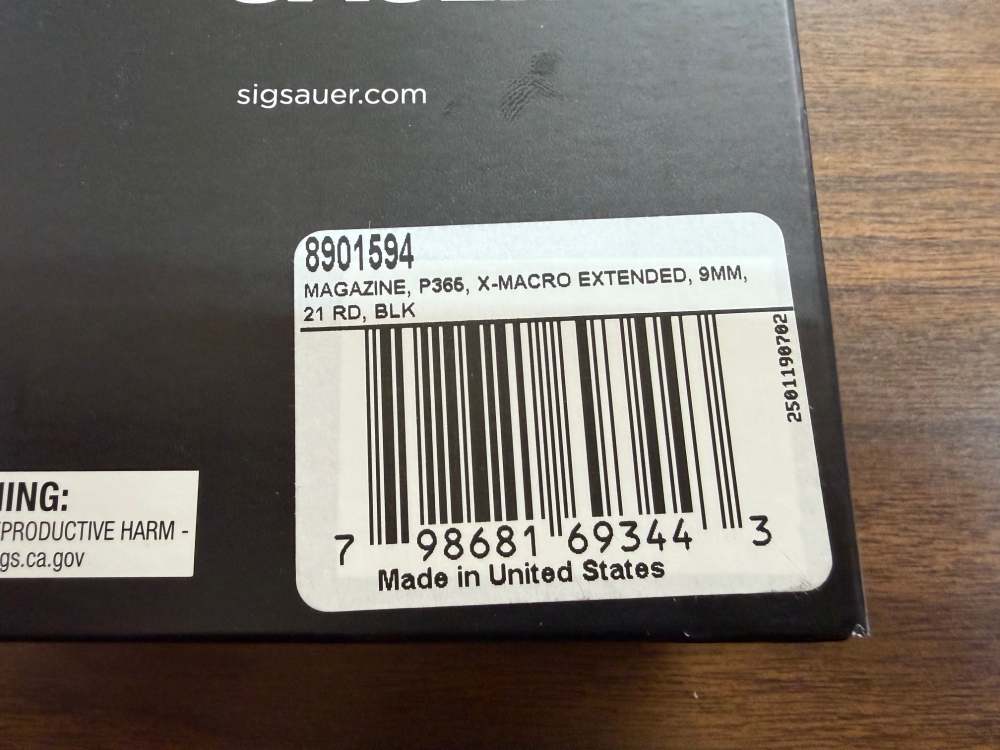 Sig Sauer P365 X-MACRO 9mm 21-Round Factory Magazine 8901594-img-2