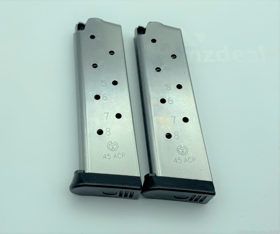 Pack of 2 1911 METALFORM 45.746 FULL-SIZE MAGAZINE .45 ACP AUTO 8 Round SS-img-5