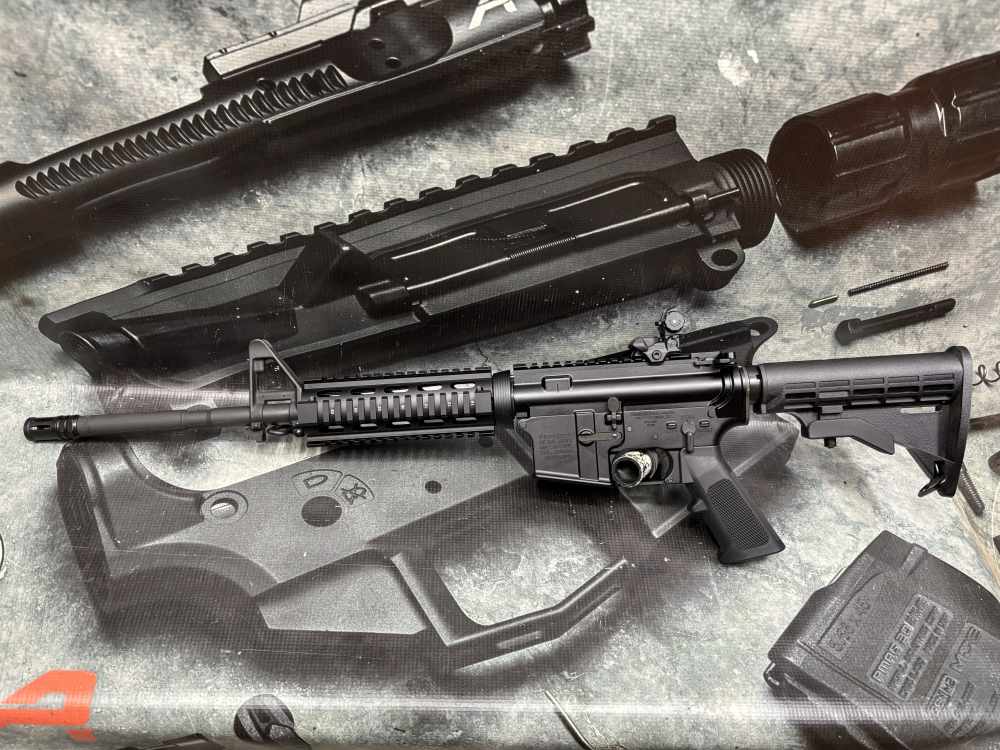Palmetto 16" 5.56 M4 Carbine retro clone quad rail 5.5# trigger FRT option-img-1