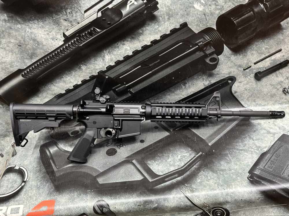 Palmetto 16" 5.56 M4 Carbine retro clone quad rail 5.5# trigger FRT option-img-0