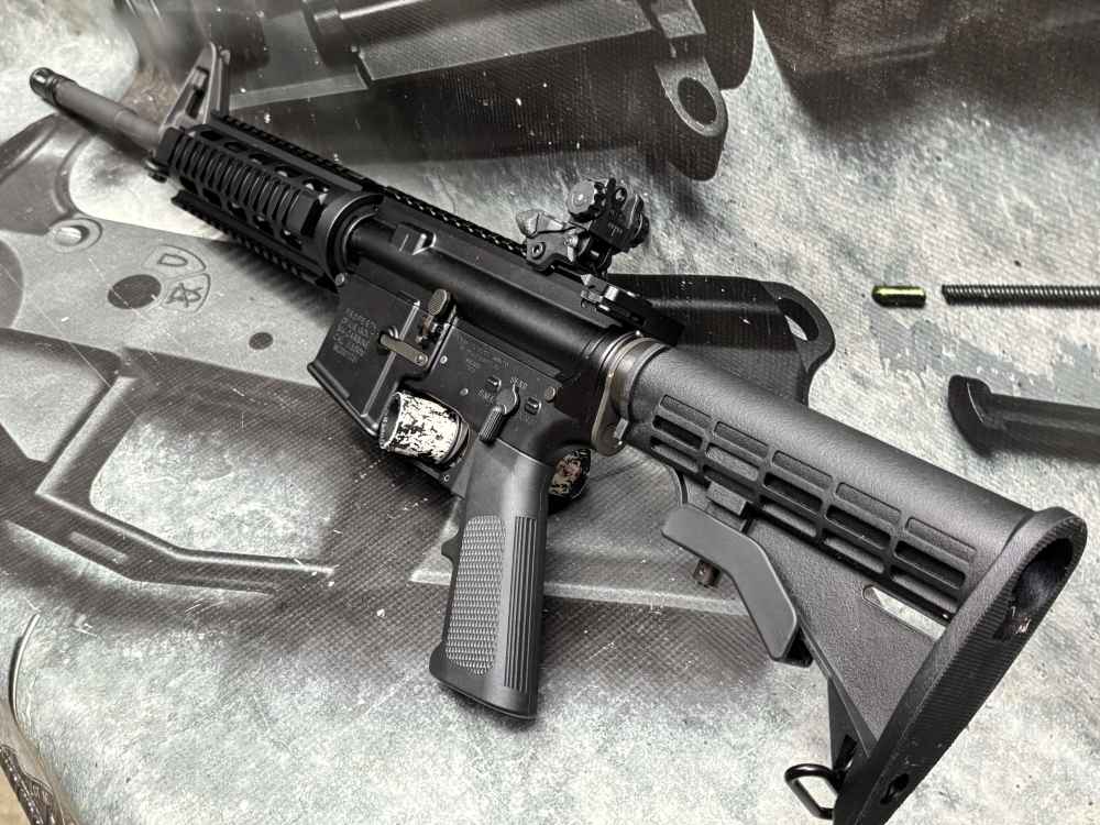 Palmetto 16" 5.56 M4 Carbine retro clone quad rail 5.5# trigger FRT option-img-12