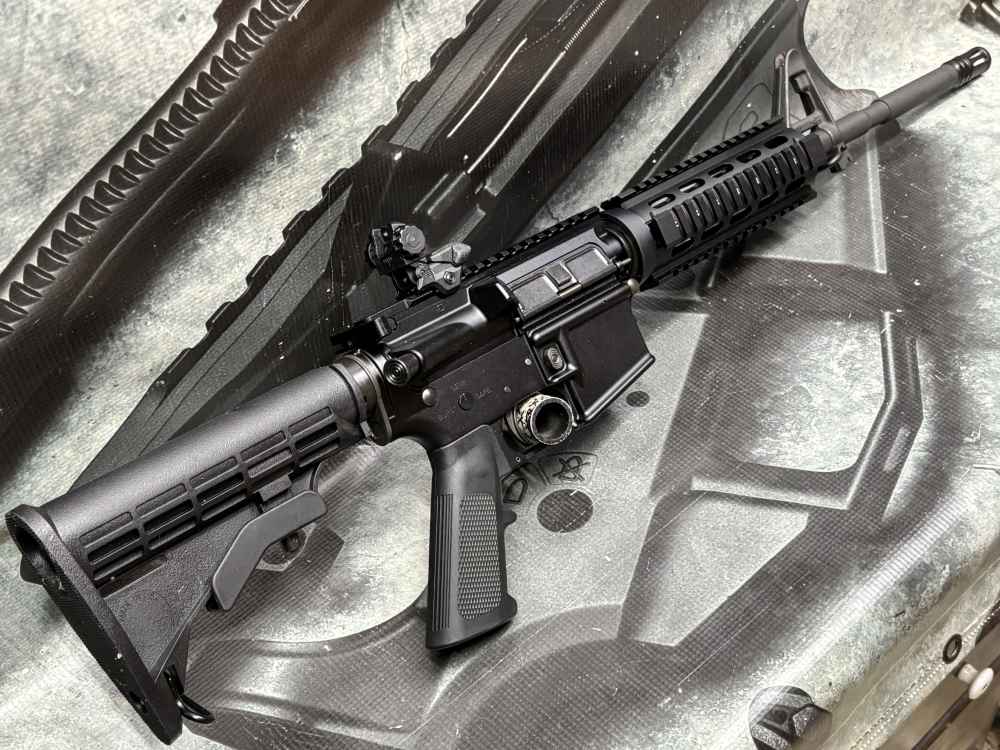 Palmetto 16" 5.56 M4 Carbine retro clone quad rail 5.5# trigger FRT option-img-13