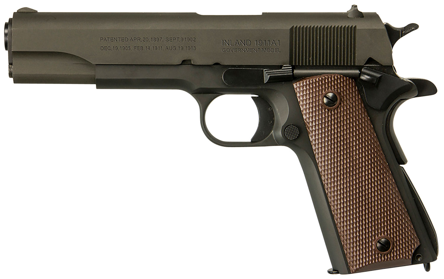 Inland MFG 1911 A1 Government 45 ACP Pistol 5 Black/Wood Grip ILM1911-img-1