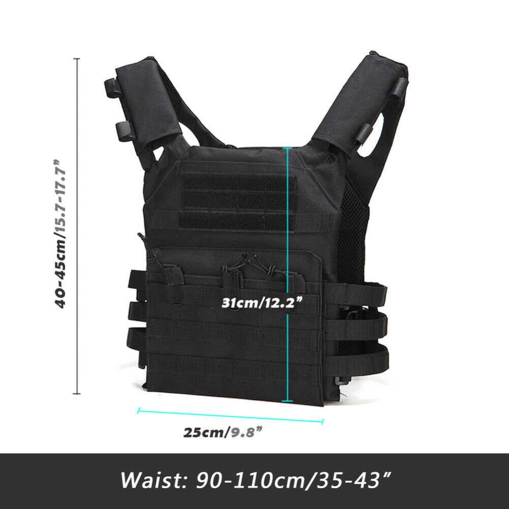 GTZ Black Molle bulletproof  bullet proof vest level IIIA stops .44mag!-img-1