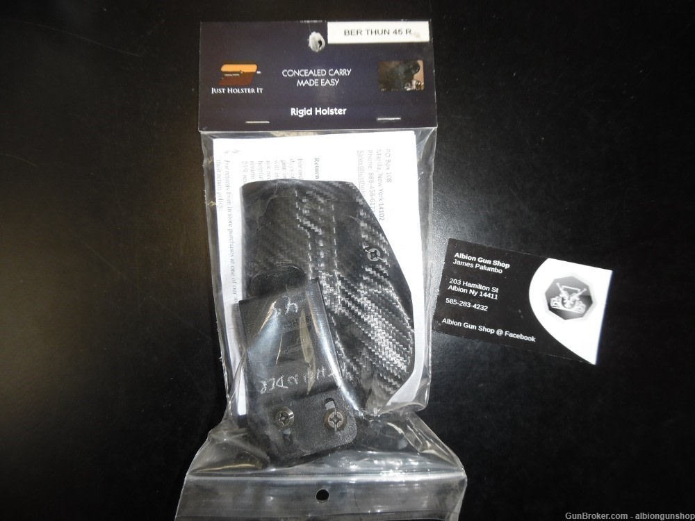 just holster it bersa thunder 45 rigid holster right handed-img-0