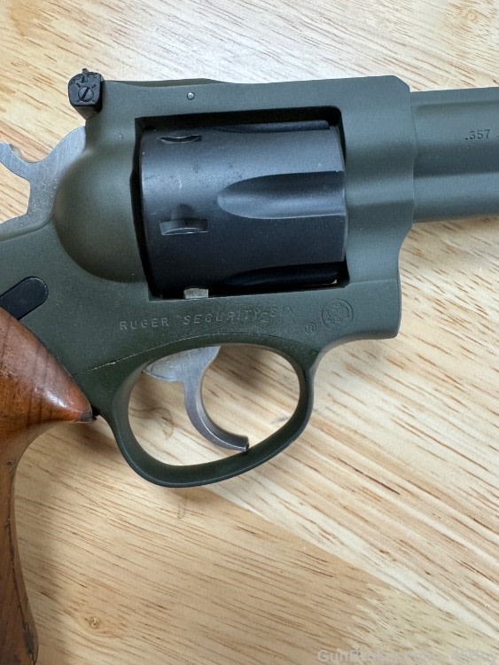 Ruger Security Six 357 mag 6" CeraKote OD / BLK -img-10