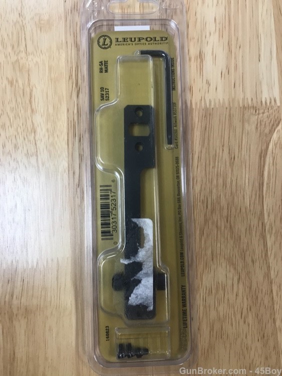 Leupold Savage 10 short action base new matte -img-0