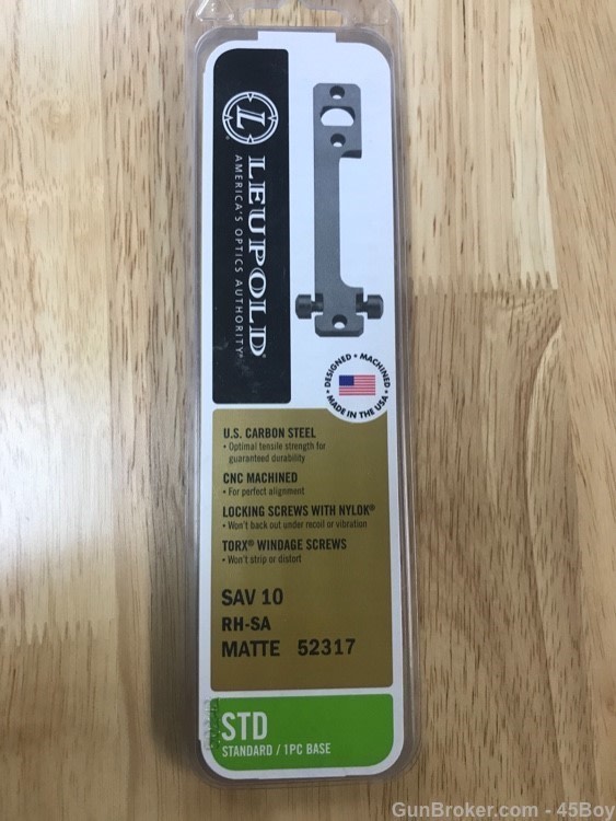 Leupold Savage 10 short action base new matte -img-1