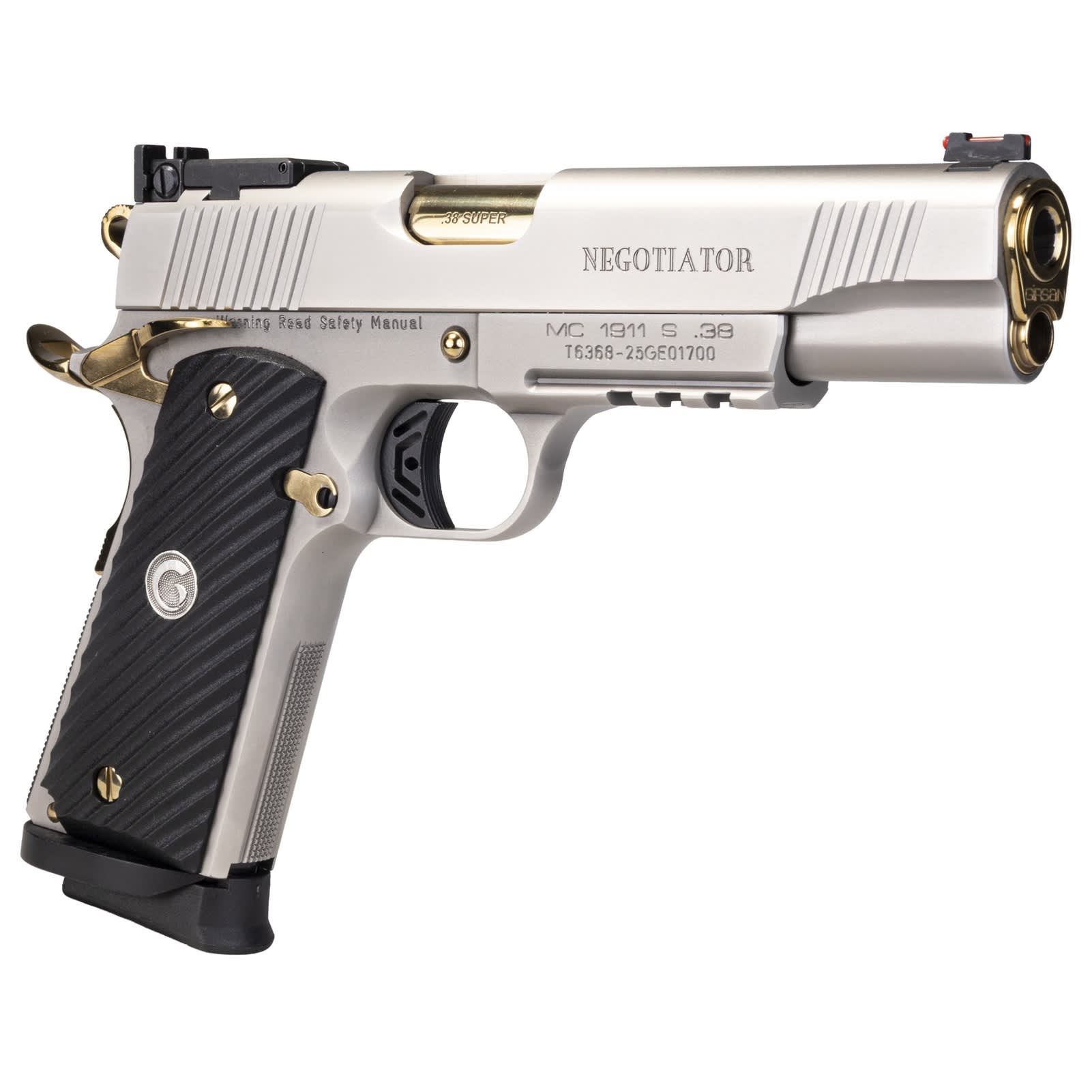 EAA MC1911 Negotiator .38 Super 5in 9rd Steel/Black Semi-Auto Pistol 390399-img-3