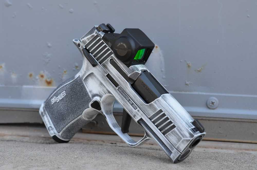 SIg Sauer P365X 9mm Romeo X SIg Loc X-Werks distressed stormtrooper white-img-1