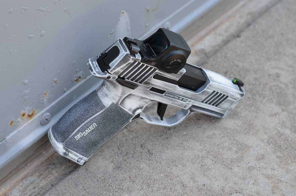 SIg Sauer P365X 9mm Romeo X SIg Loc X-Werks distressed stormtrooper white-img-2