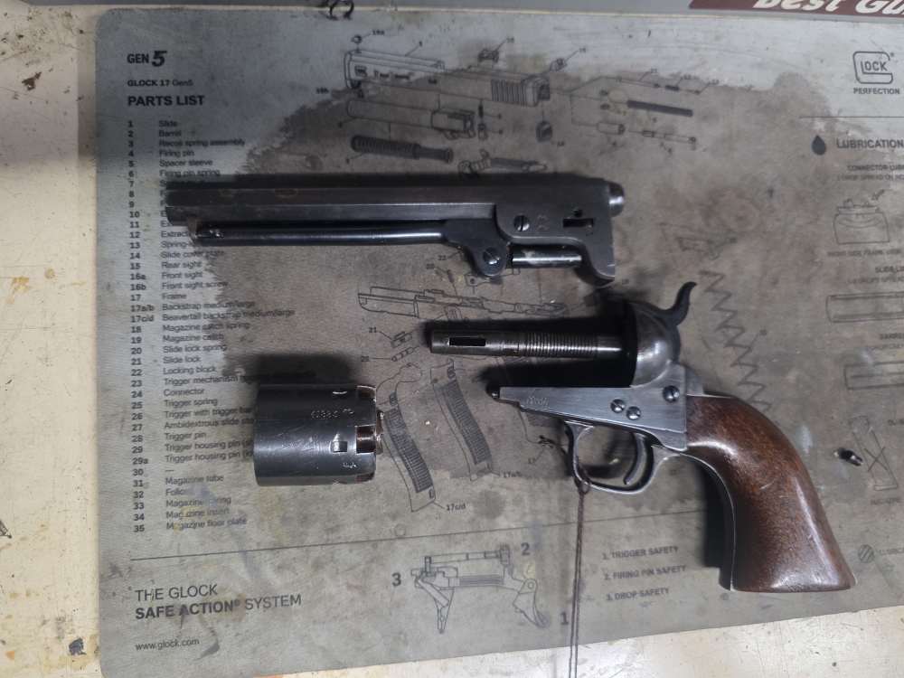 Original Colt 1851 Navy 36 Cal Percussion Black Powder Revolver Matching #s-img-26