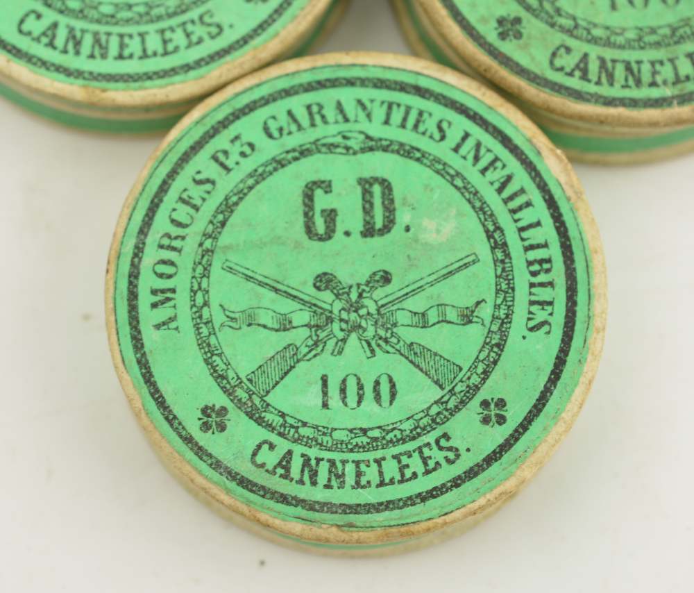3 French Pistol Percussion Caps GAUPILLAT 300pc-img-1
