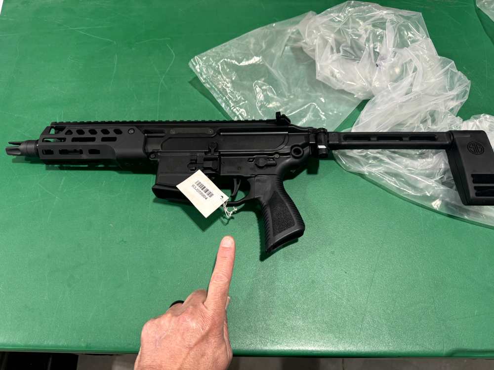 Sig Sauer MCX Rattler LT Semi-Auto Pistol AR 300 Black 6.75" No box or mag-img-3