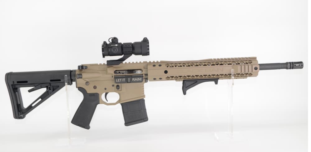 Black Rain Ordinance BRO FALLOUT 15 FDE 5.56 w/ Predator V1 Optic-img-0