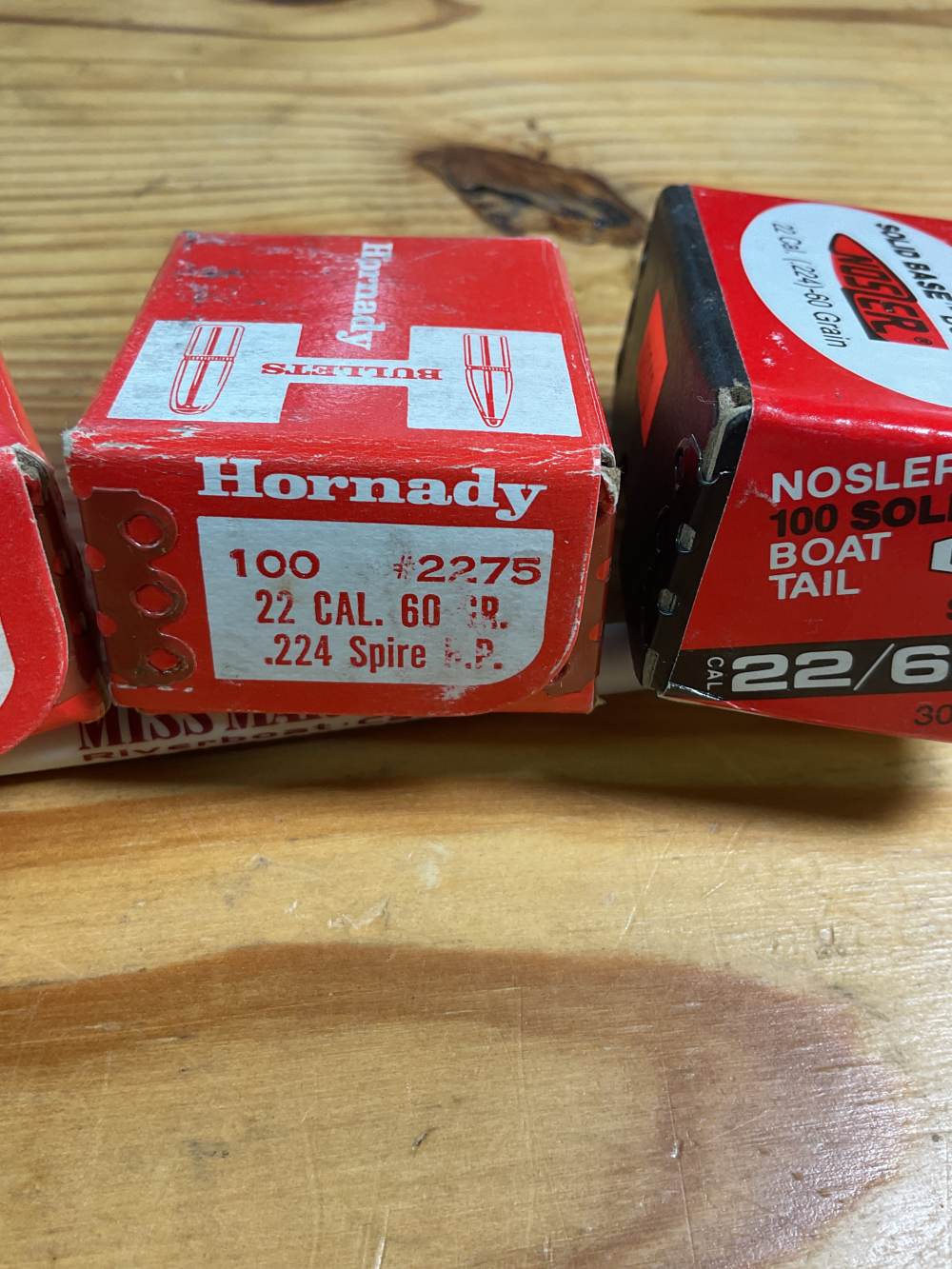 300 .22 cal 60 grain bullets Nosler bthp Hornady spire-img-2