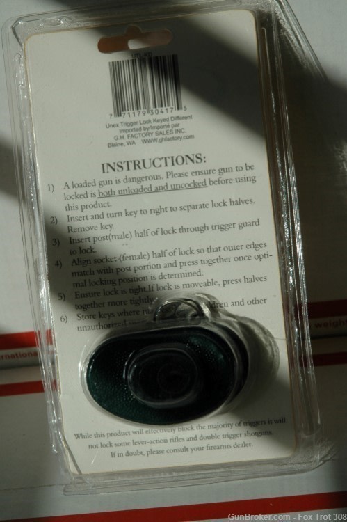 Unex Gun Lock Trigger Lock-img-3