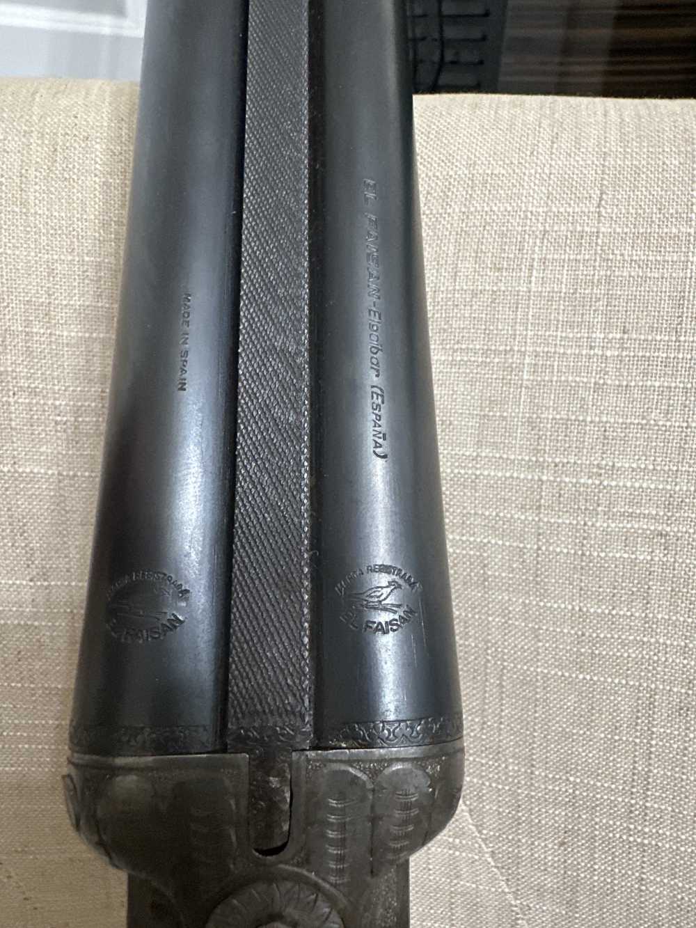 El Faisan Spanish 12ga Shotgun 28" Engraved Side By Side -img-18